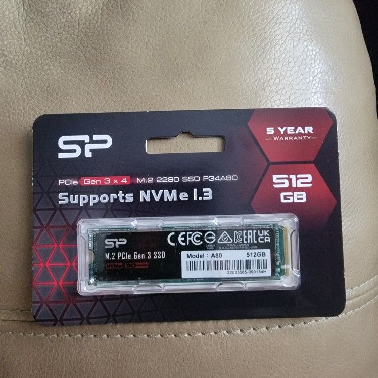 Silicon Power SSD 512GB 3D TLC NAND 2280