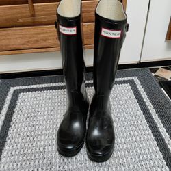 Hunter Boots Original Classic Tall Women's 5 Black