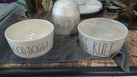 Rae Dunn Dog Set