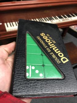 GREEN DOMINOES  (Full Set of 28)