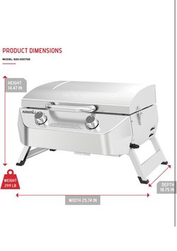 New Nexgrill portable 2 burner propane gas grill