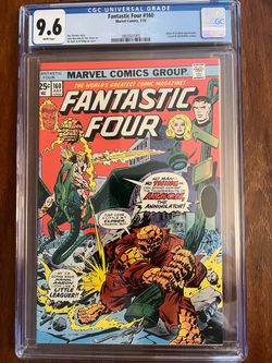Marvel fantastic four comic book CGC 9.6