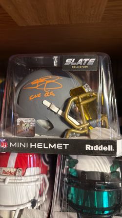 Johnny Manzel autographed Mini helmet