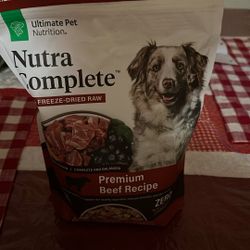 Freeze dried dog food brand new never opened. I got five bags. My dog doesn’t like it.