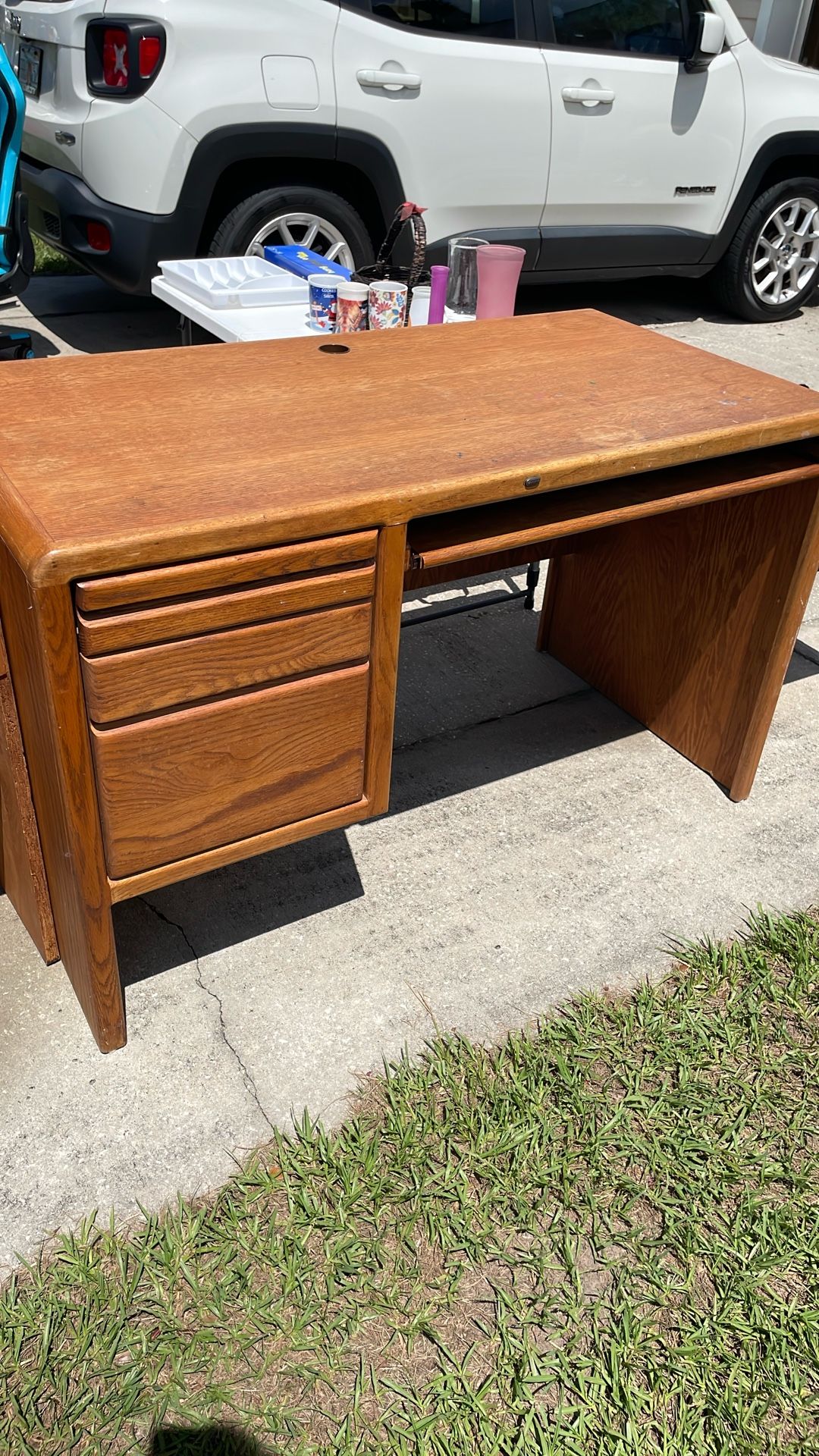 GARAGE SALE: Wooden Desk Set