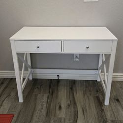 Small white desk