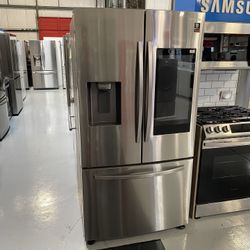 Samsung Stainless Steel 26.5 Cu. Ft. 3-Door French Door Refrigerator With Family Hub