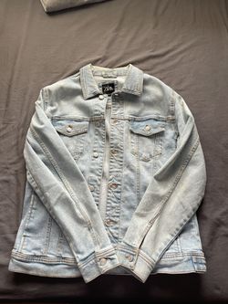 ZARA MENS DENIM JACKET SIZE L