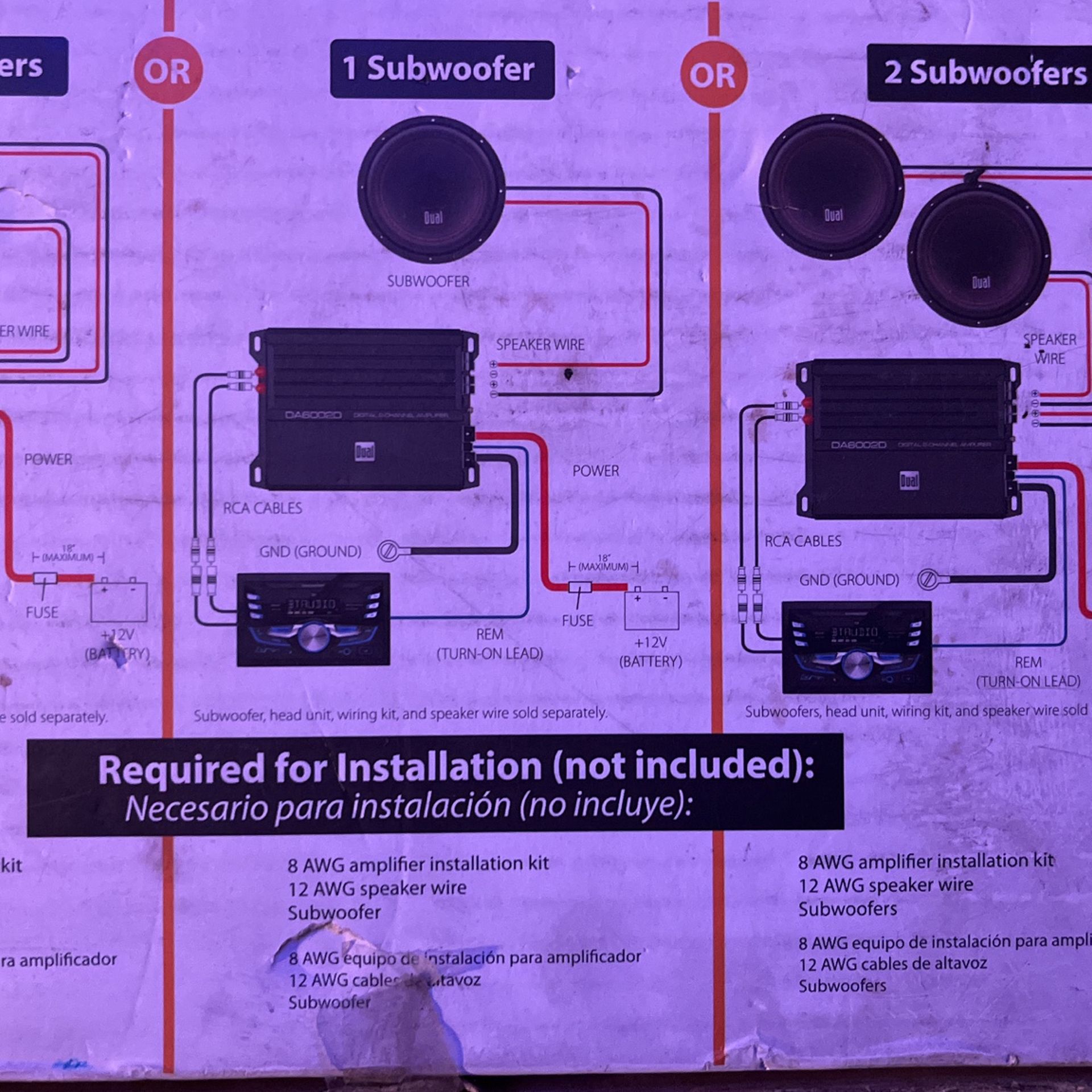 Dual Digital 2 Channel Car Audio Amplifier (Brand New) for Sale in