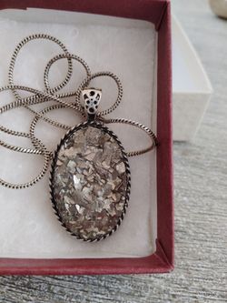Sterling necklace heavy nice piece