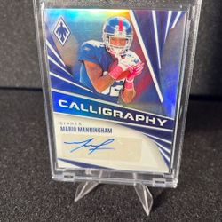  Super Bowl Champ Mario Manningham Autograph Card