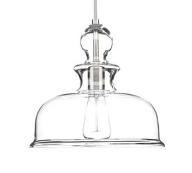 Progress Lighting Staunton 11" 1-Light Pendant - 120V - Brushed Nickel