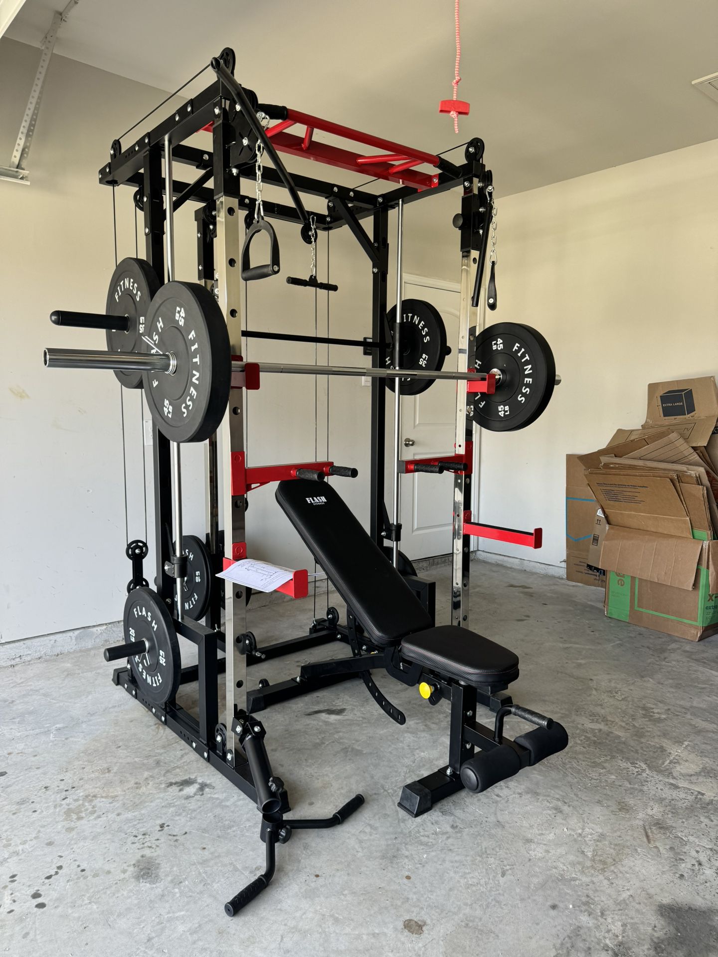 Flash F10 Smith Machine Combo With Weights Bench And Barbell Brand New In The Box 📦 
