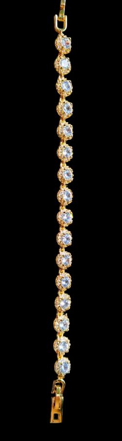 18 k gold over sterling silver with moissanite diamonds