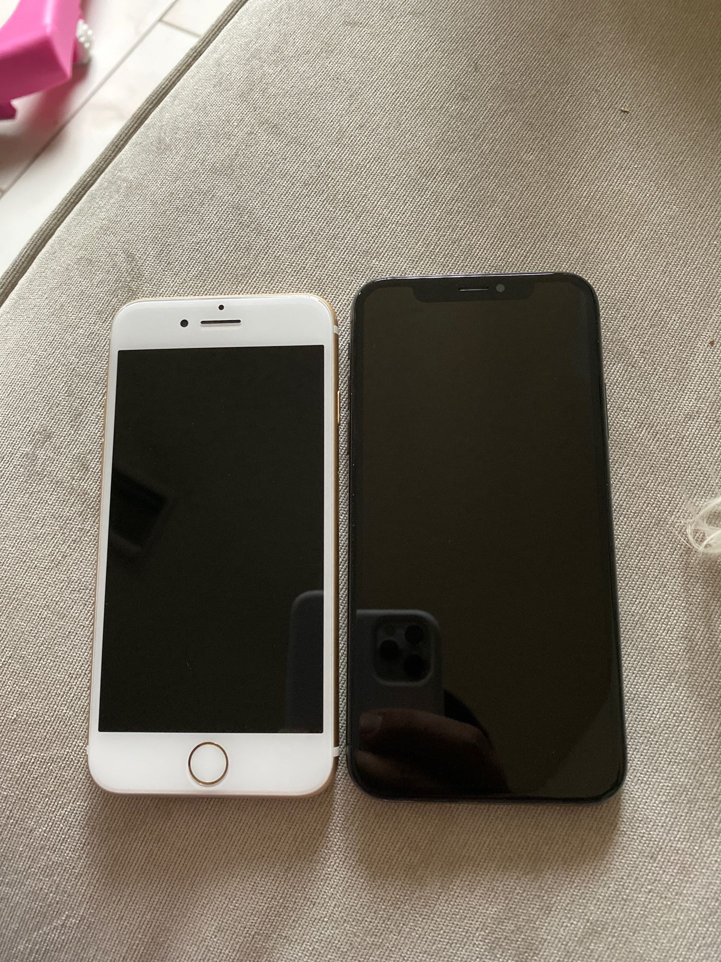 IPhone 7 and iPhone X / with iCloud account