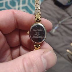 Waltham Real Diamond And Sapphire Woman's Timepiece