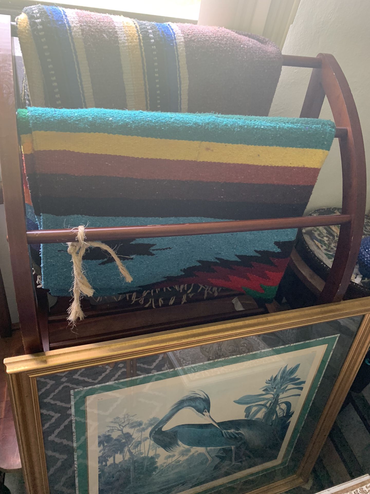 Mahagony Blanket Rack