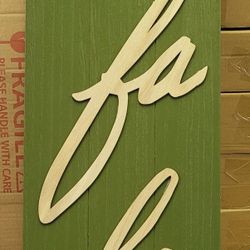 ThresHold Fa La La Leaner Wood Christmas Holiday Sign New Perfect Gift Outdoor !