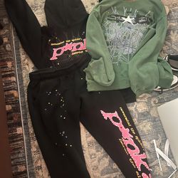 Sp5der Hoodies And Pants