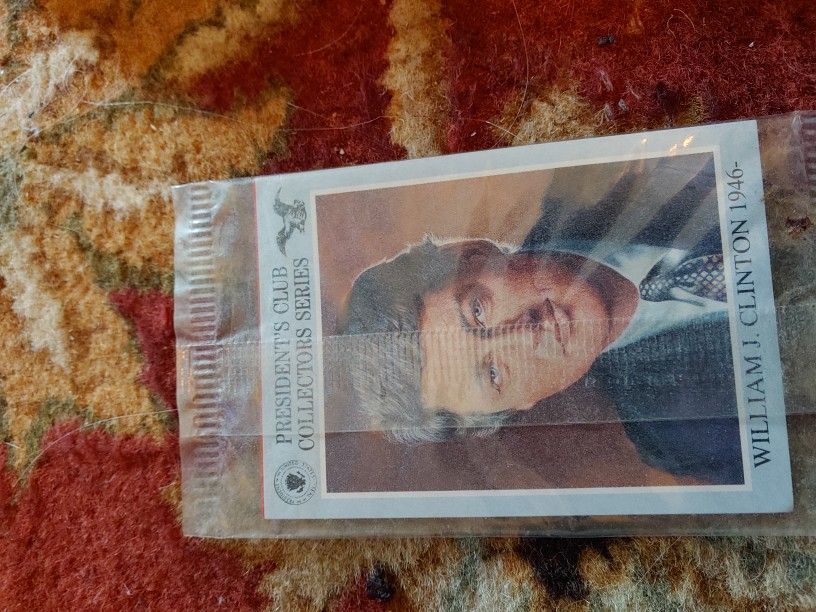 1991 Presidents Club Collectors Series Sealed Pack w/2 Cards Washington Clinton
