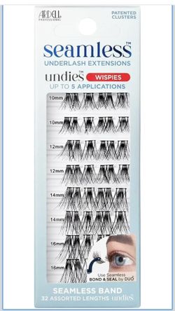 New Seamless Eyelash Extensions Refill Kit, Wispies - 32 Assorted Cluster Lengths, Customizable DIY Lash Clusters for Natural Look Lashes