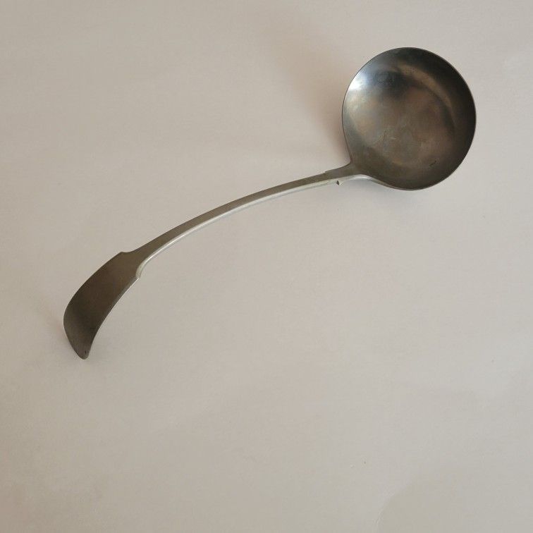 Vintage Art Silver ladle 11" long.