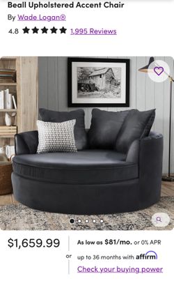 Oversized circle lounge chair