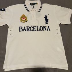 Ralph Lauren Barcelona white polo shirt 