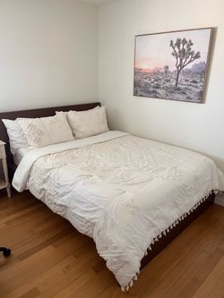 IKEA Queen Size Malm Bed Frame (dark brown)