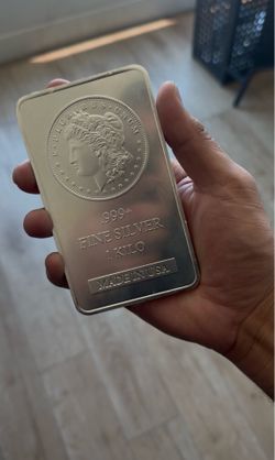 One kilo silver bar pure silver .999