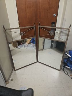 Twin Mirror with metal frame