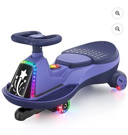 TOKTOO 6V Electric Wiggle Car, Ride on Toy for Toddlers, Kids Car with 75W Motor, Max 3.4 Mph, 170 Lbs, Gift for Boys Girls Ages 3+ with Bluetooth & M