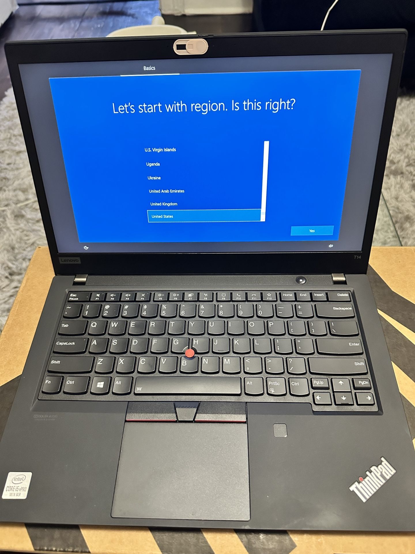 LENOVO THINKPAD T14 GEN1 | CORE I5 vPRO