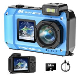 📷 8K WiFi Underwater Camera – Like New!