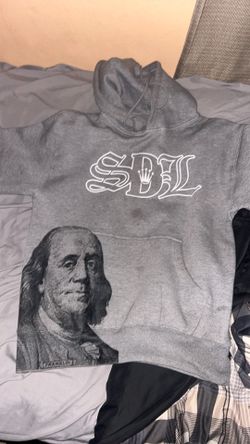SDL Hoodie, Grey, Size Medium