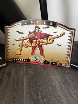 Faust Lager 🍺  Beer Sign 
