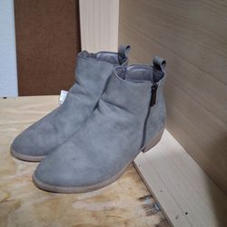 Gray short boots