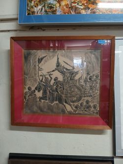 Thai Temple Rubbing wall Art