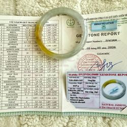 100% genuine grade a natural untreated deep green yellow jadeite bangle 59 mm