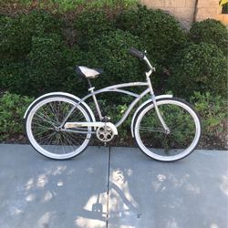 26” Huffy Cranbrook Men’s Light Silver Beach 