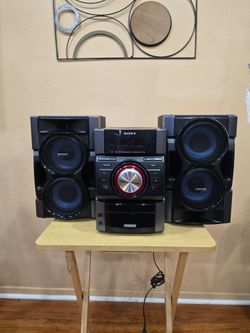 sony cd player book shelf speakers