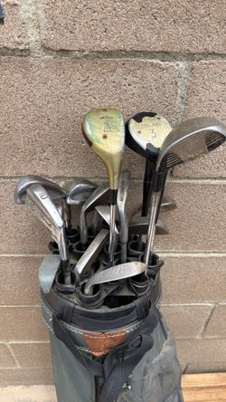 17 Golf Clubs with bag