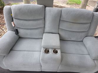 Power reclining couch with USB