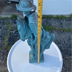 Unique Blue Don Quixote Statue - for Collectors