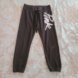 Victoria's Secret PINK Bling Black Jogger Women's Size Small