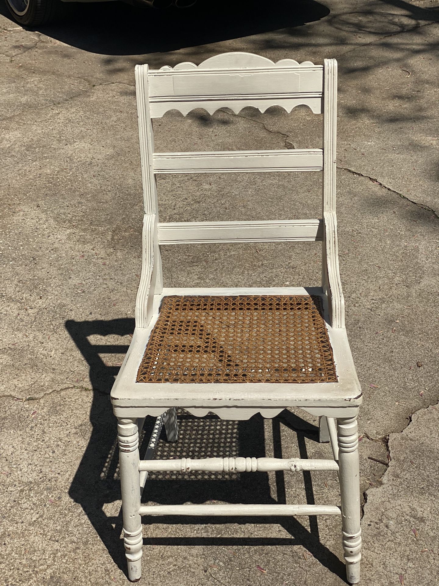 Vintage Cane Accent Chair
