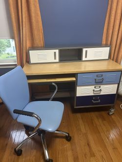 Pottery Barn Locker Desk Organizer And Chair