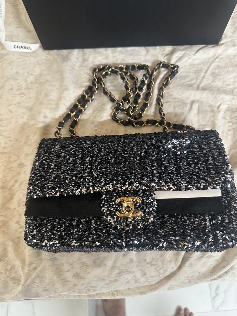 Chanel Sequin Handbag Authentic