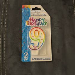 New Happy Birthday Number 9 Cake Party Candle And Decoration