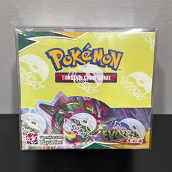 Evolving Skies Booster Box Perfect For Collect Plastic Cover